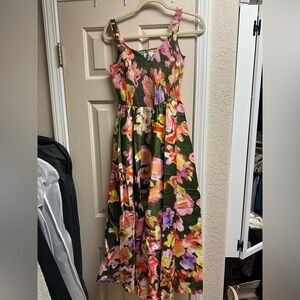 La Ligne Cruz Dress - BNWT - size small - khaki / pink floral